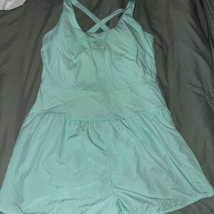 Mint Green Athletic Romper